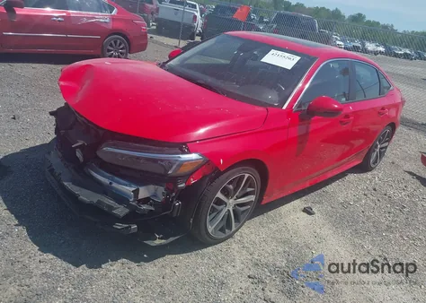 2024 Honda Civic Touring из США, поврежденный, VIN 2HGFE1F97RH302435